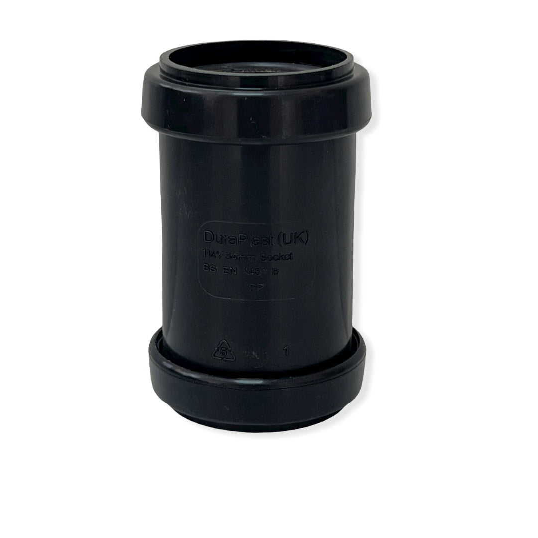 32mm Pushfit Waste Straight Connector