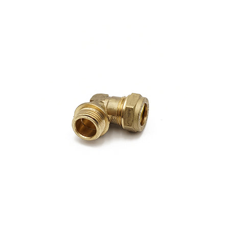 Compression Male Iron Bend x Copper Fitting