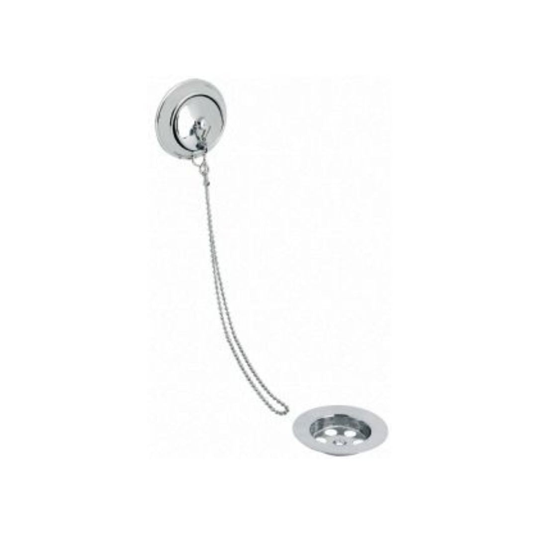 Pro 1.50 inch Bath Combination Waste & Oflow SS Grid