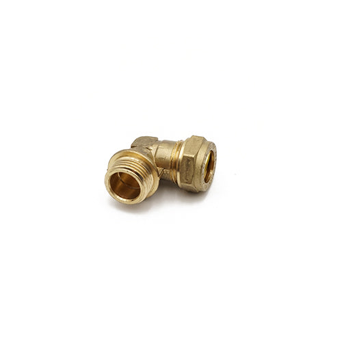 Compression Male Iron Bend x Copper Fitting