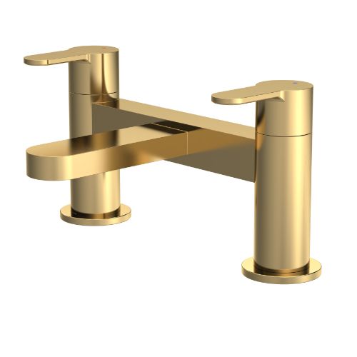 Yarnton Deck Mounted Bath Filler - Brushed Brass